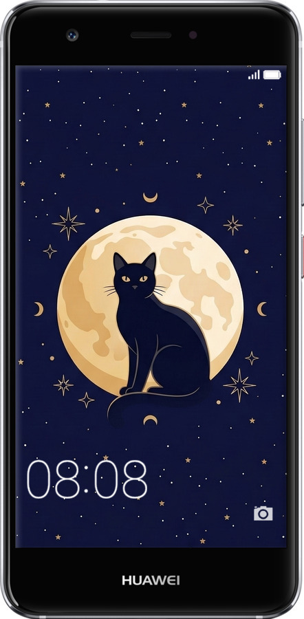 2D пластиковый чехол Cute Cat Celestial/Witchy для Huawei Nova - 6787t-439 изображение 