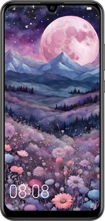 TPU чехол Ночь луна арт для Huawei P Smart 2019 - 6319b-1634 изображение 