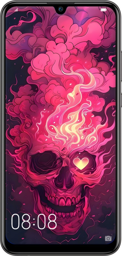 TPU чехол Череп арт для Huawei P Smart 2019 - 6385b-1634 изображение 