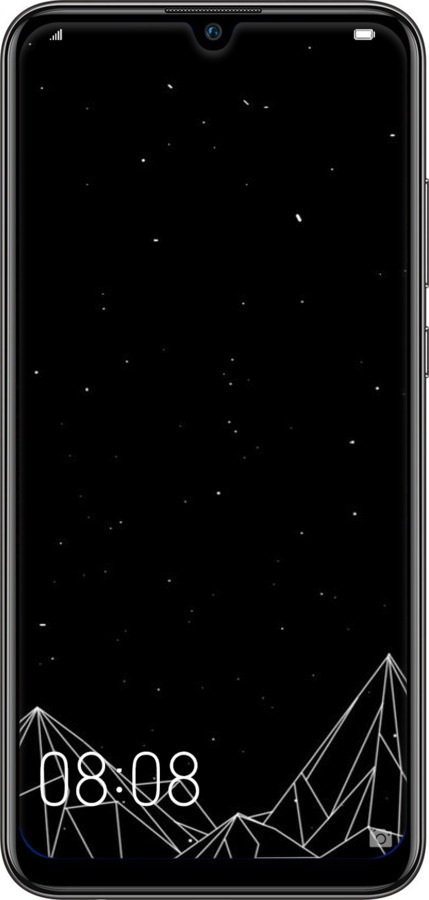 TPU чехол Чорно білі абстрактні гори для Huawei P Smart 2019 - 6437b-1634 изображение 