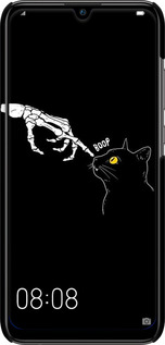 3D пластиковый матовый чехол Кошка для Huawei P Smart 2019 - 6505m-1634 изображение 