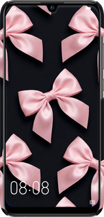 3D пластиковый матовый чехол Coquette Ribbons Dark Coquette для Huawei P Smart 2019 - 6767m-1634 изображение 