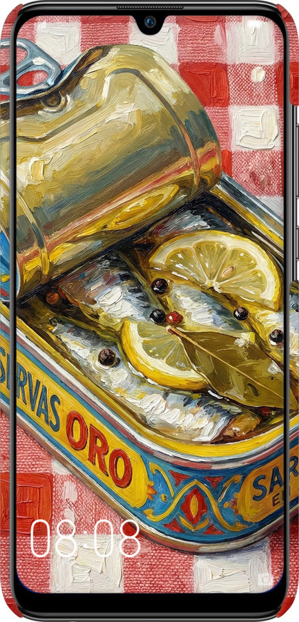 3D пластиковый матовый чехол Vintage Sardine Tin Phone для Huawei P Smart 2019 - 6772m-1634 изображение 