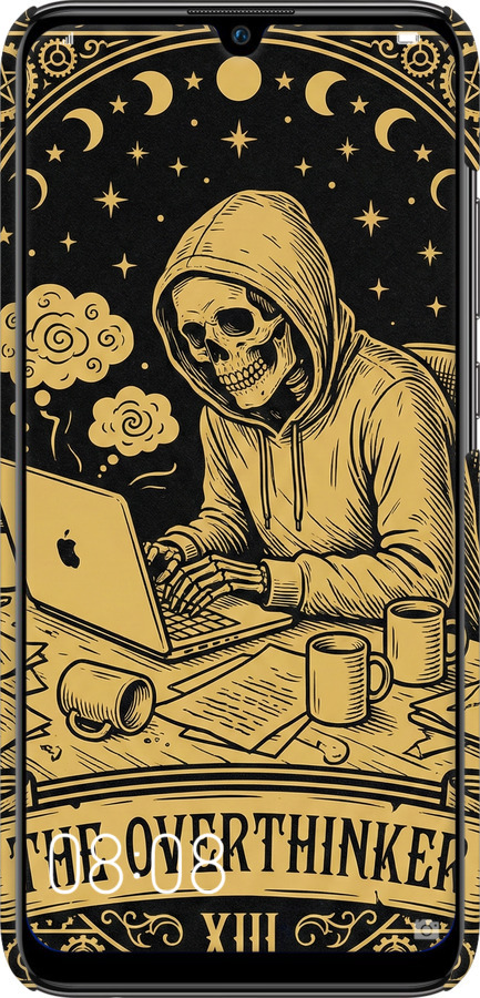 3D пластиковый матовый чехол The Overthinker для Huawei P Smart 2019 - 6774m-1634 изображение 