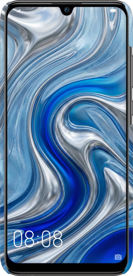 3D пластиковий матовий чехол Liquid Chrome для Huawei P Smart 2019 - 6781m-1634 изображение 