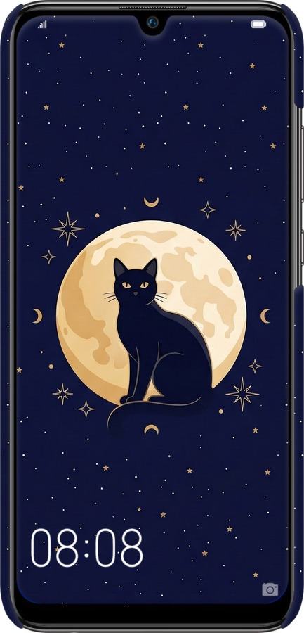 3D пластиковый матовый чехол Cute Cat Celestial/Witchy для Huawei P Smart 2019 - 6787m-1634 изображение 