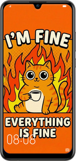 2D пластиковый чехол Funny Cat для Huawei P Smart 2019 - 6786t-1634 изображение 