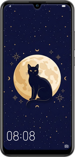2D пластиковый чехол Cute Cat Celestial/Witchy для Huawei P Smart 2019 - 6787t-1634 изображение 