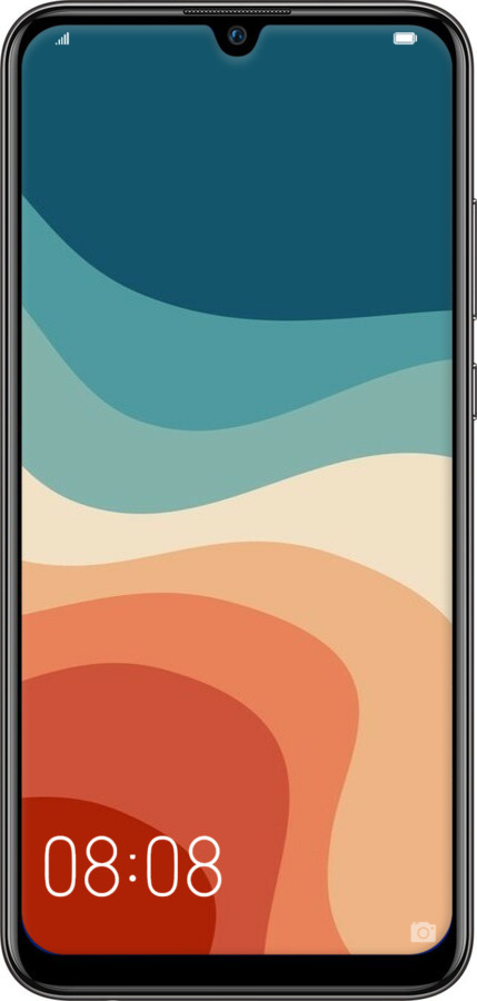 2D пластиковый чехол В стиле ретро с волнами для Huawei P Smart 2019 - 6531t-1634 изображение 