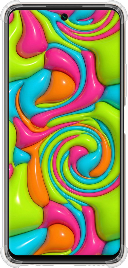 Силикон с усиленными углами чехол Y2K Jelly Dream для Huawei P Smart 2021 - 6780sp-2100 изображение 