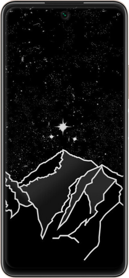2D пластиковый чехол Минималистический горный пейзаж для Huawei P Smart 2021 - 6438t-2100 изображение 