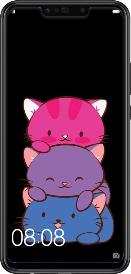 TPU чехол Милые кошки для Huawei P Smart Plus - 6518b-1555 изображение 