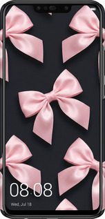 3D пластиковий матовий чехол Coquette Ribbons Dark Coquette для Huawei P Smart Plus - 6767m-1555 изображение 
