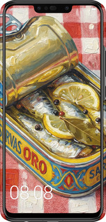 3D пластиковый матовый чехол Vintage Sardine Tin Phone для Huawei P Smart Plus - 6772m-1555 изображение 