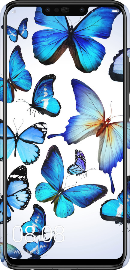 3D пластиковий матовий чехол Метелики для Huawei Nova 3i - 6023m-1541 изображение 