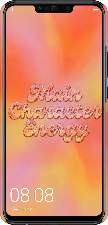 3D пластиковый матовый чехол Aura Gradient Main Character Energy Aesthetic Y2K для Huawei P Smart Plus - 6783m-1555 изображение 