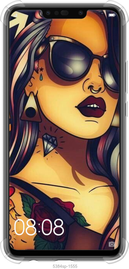 Силіконовий протиударний с посиленими кутами чехол № 5384 для Huawei P Smart Plus - 5384sp-1555 изображение 