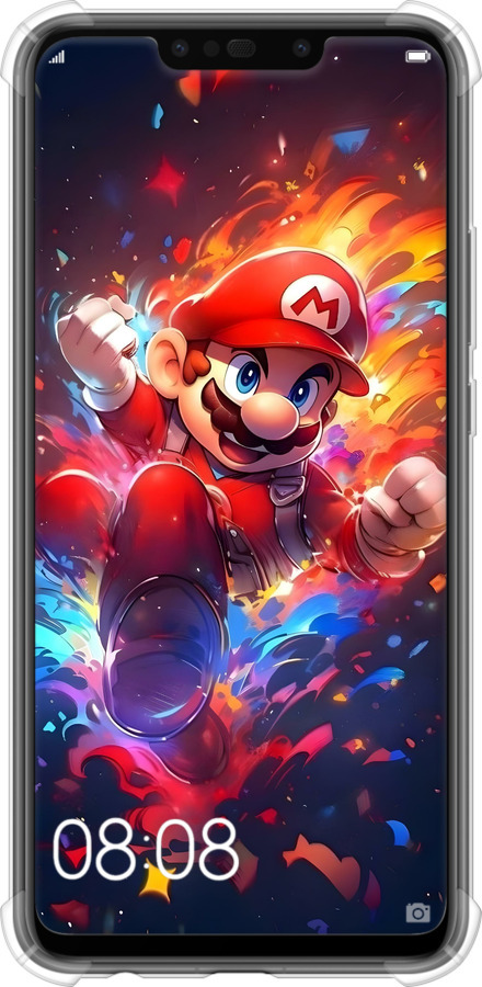 Силикон с усиленными углами чехол Супер Марио для Huawei P Smart Plus - 6342sp-1555 изображение 