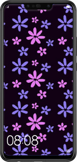 Силиконовый чехол с  цветами для Huawei P Smart Plus - 6258u-1555 изображение 