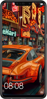 Силиконовый чехол Порше для Huawei P Smart Plus - 6334u-1555 изображение 