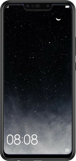 2D пластиковий чехол Голубые облака, Голубая луна для Huawei P Smart Plus - 6396t-1555 изображение 