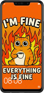 Силіконовий чехол Funny Cat для Huawei P Smart Plus - 6786u-1555 изображение 