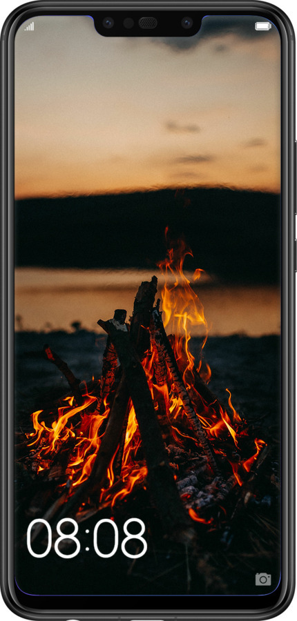 2D пластиковый чехол Огонь для Huawei P Smart Plus - 6021t-1555 изображение 