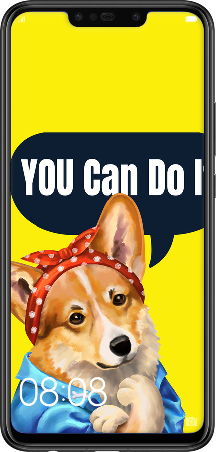 Силіконовий чехол чехол с корги You Can Do It для Huawei Nova 3i - 6184u-1541 изображение 