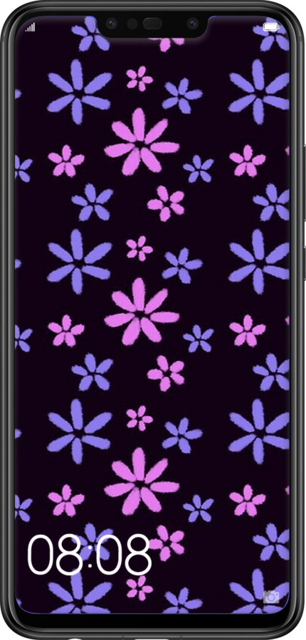 Силиконовый чехол с  цветами для Huawei P Smart Plus - 6258u-1555 изображение 
