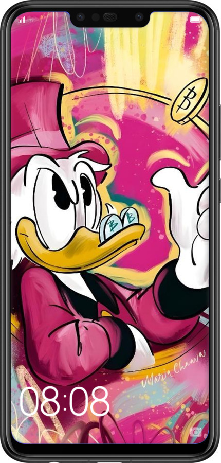 Силиконовый чехол Скрудж для Huawei Nova 3i - 6283u-1541 изображение 