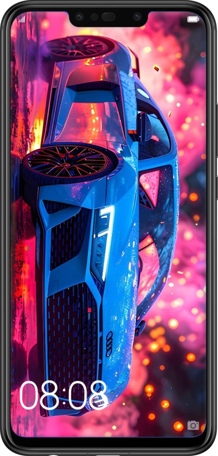 Силиконовый чехол Ауди для Huawei P Smart Plus - 6286u-1555 изображение 