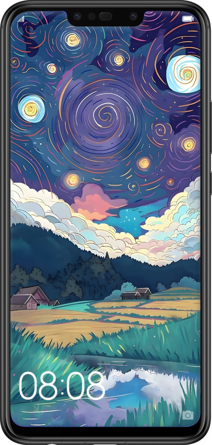 Силиконовый чехол Креативный арт для Huawei Nova 3i - 6322u-1541 изображение 