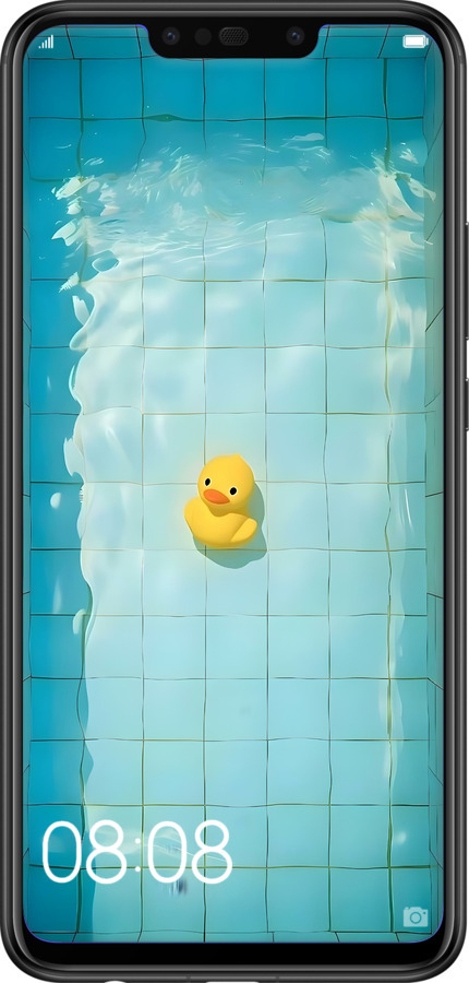 Силиконовый чехол Утенок для Huawei P Smart Plus - 6323u-1555 изображение 
