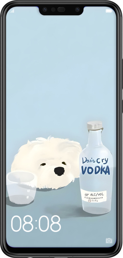 Силиконовый чехол Пес водка для Huawei Nova 3i - 6368u-1541 изображение 