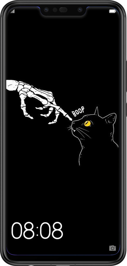 Силиконовый чехол Кошка для Huawei Nova 3i - 6505u-1541 изображение 