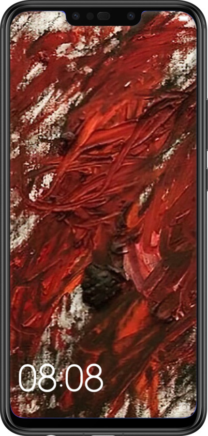 Силіконовий чехол Абстрактна композиція в червоних тонах для Huawei P Smart Plus - 6541u-1555 изображение 