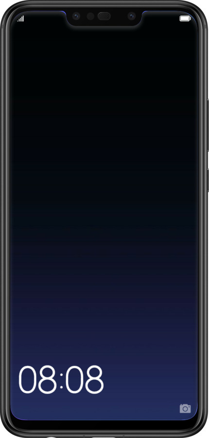 Силиконовый чехол Градиент в тёмно - синем стиле для Huawei P Smart Plus - 6542u-1555 изображение 