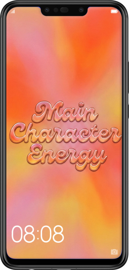 Силіконовий чехол Aura Gradient Main Character Energy Aesthetic Y2K для Huawei P Smart Plus - 6783u-1555 изображение 