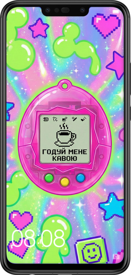 Силиконовый чехол Y2K Aesthetic Retro Pet: Годуй мене кавою для Huawei P Smart Plus - 6784u-1555 изображение 