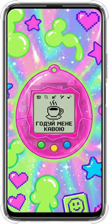 Силіконовий протиударний с посиленими кутами чехол Y2K Aesthetic Retro Pet: Годуй мене кавою для Huawei P Smart Pro - 6784sp-1906 изображение 