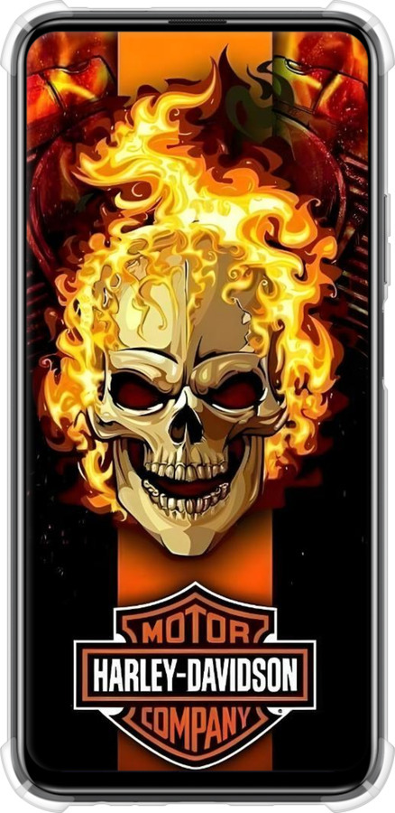 Силіконовий протиударний с посиленими кутами чехол Харлей девидсон для Huawei P Smart Pro - 6370sp-1906 изображение 