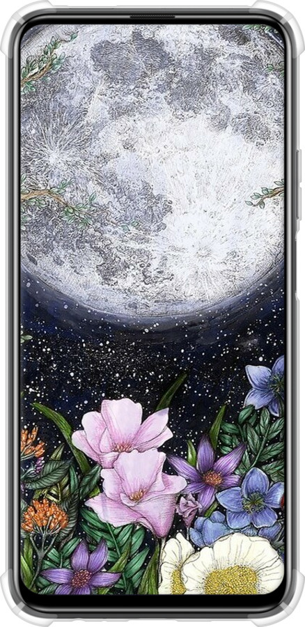 Силикон с усиленными углами чехол Полночь в саду II для Huawei P Smart Pro - 6424sp-1906 изображение 