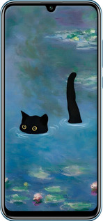 TPU чехол Із зображенням кота та водяної лілії Monet для Huawei P Smart S - 6519b-1813 изображение 