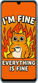 TPU чехол Funny Cat для Huawei P Smart S - 6786b-1813 изображение 