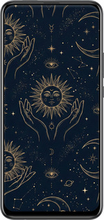 TPU чехол Celestial Harmony: Sun & Moon Gold Mystic Pattern для Huawei Y9 Prime 2019 - 6778b-1736 изображение 