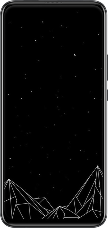TPU чехол Чорно білі абстрактні гори для Huawei Y9 Prime 2019 - 6437b-1736 изображение 