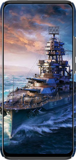 3D пластиковый матовый чехол Военный корабль, world of tanks, wargaming для Huawei P Smart Z - 6461m-1704 изображение 