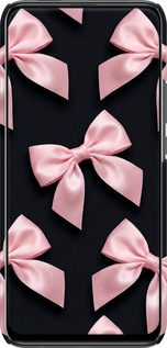 3D пластиковый матовый чехол Coquette Ribbons Dark Coquette для Huawei Y9 Prime 2019 - 6767m-1736 изображение 