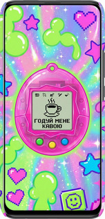 3D пластиковый матовый чехол Y2K Aesthetic Retro Pet: Годуй мене кавою для Huawei P Smart Z - 6784m-1704 изображение 