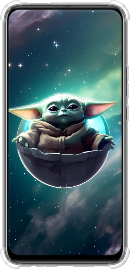 Силіконовий протиударний с посиленими кутами чехол Малышь йода для Huawei P Smart Z - 6294sp-1704 изображение 
